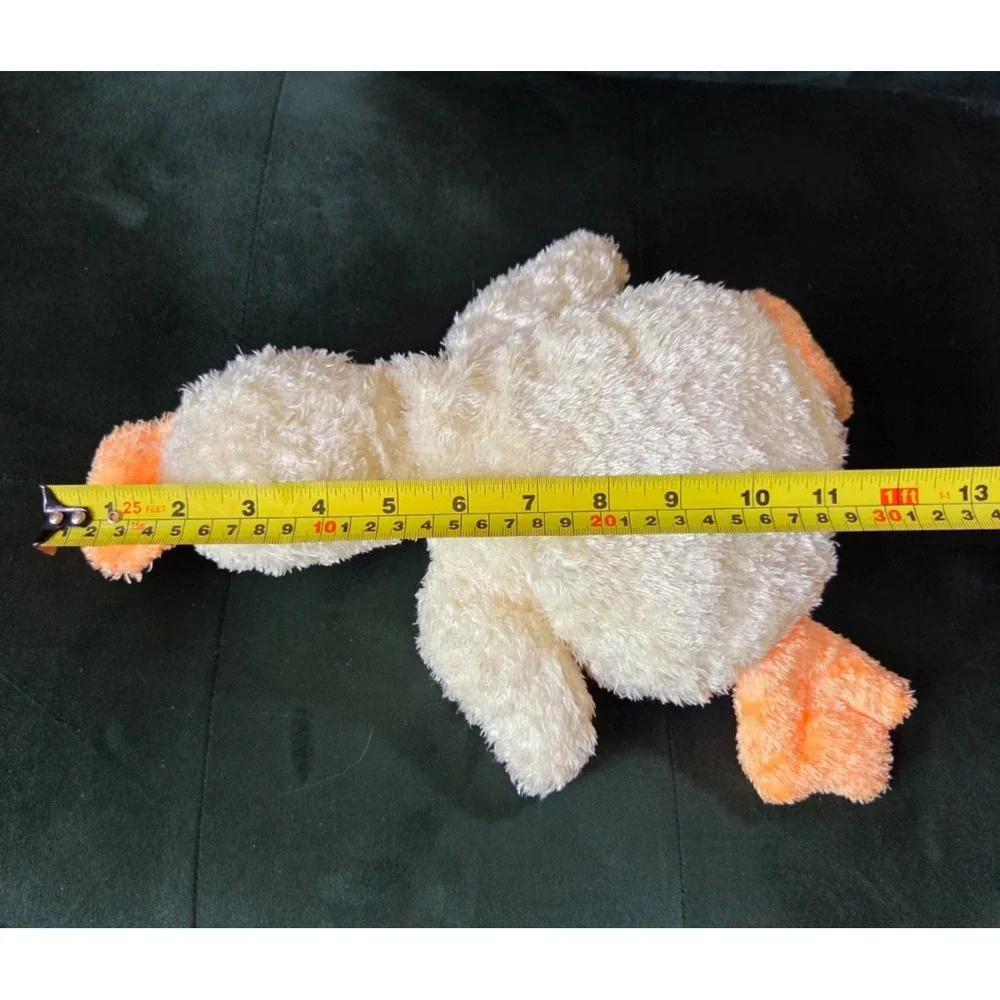 Ty Baby 2001 Huggyducky Plush Stuffed Toy Rattle Embroidered Eyes 12''